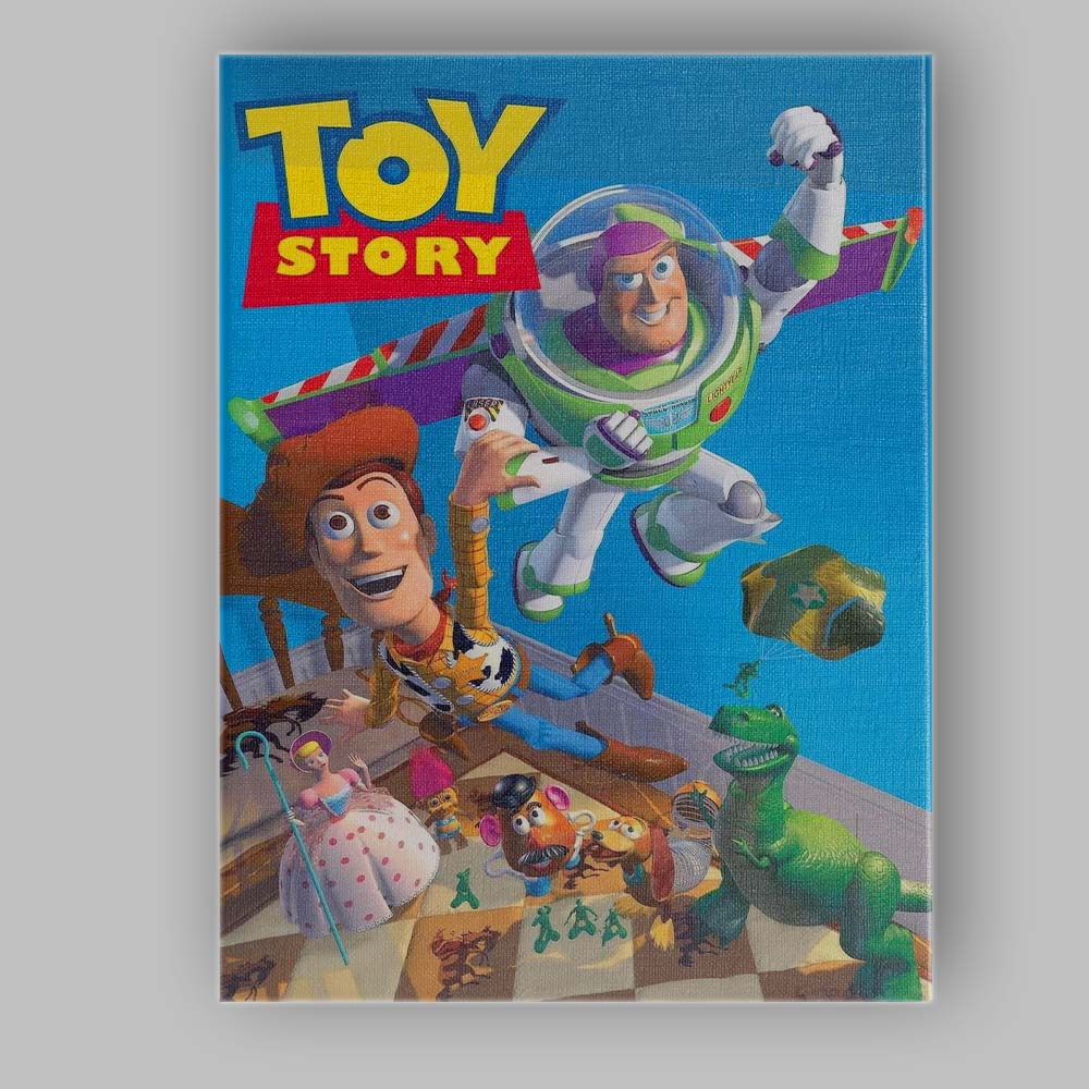 Bright Animated Toy Story Adventure Characters Family Film Artwork Canvas Wall Art Print Decor Picture Ready to Hang