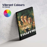 Dark Crime Thriller Traffic Ensemble Cast Grunge Film Poster Canvas Wall Art Print Decor Picture Ready to Hang