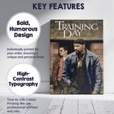 Urban Police Drama Training Day Gritty Crime Film Portrait Canvas Wall Art Print Decor Picture Ready to Hang