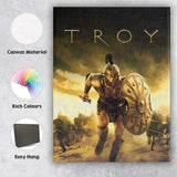 Ancient Greek Warrior Epic Battle Bronze Armour Cinematic Action Canvas Wall Art Print Decor Picture Ready to Hang