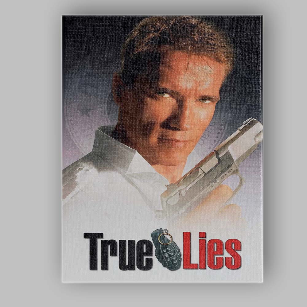 Classic Action Thriller Hero With Handgun Dramatic Portrait Movie Artwork Canvas Wall Art Print Decor Picture Ready to Hang