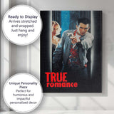 Neo Noir Crime Romance Gunman Doorway Dark Cinematic Film Artwork Canvas Wall Art Print Decor Picture Ready to Hang
