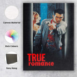Neo Noir Crime Romance Gunman Doorway Dark Cinematic Film Artwork Canvas Wall Art Print Decor Picture Ready to Hang