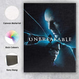 Dark Superhero Psychological Thriller Blue Shattered Glass Cinematic Artwork Canvas Wall Art Print Decor Picture Ready to Hang