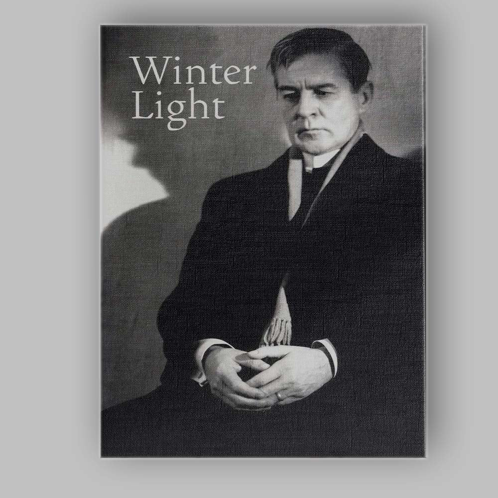 Monochrome Dramatic Portrait Moody Scandinavian Cinema Style Canvas Wall Art Print Decor Picture Ready to Hang