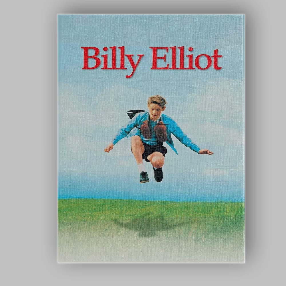 Billy Elliot Inspirational Youth Dance Drama Sky Jumping Figure Blue Green Landscape Canvas Wall Art Print Decor Picture Ready to Hang