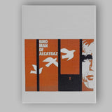 Mid Century Modern Prison Bird Silhouette Graphic Design Canvas Wall Art Print Decor Picture Ready to Hang