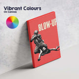 Blow Up Minimalist Red Pop Art Fashion Photography Inspired Retro Design Canvas Wall Art Print Decor Picture Ready to Hang