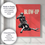 Blow Up Minimalist Red Pop Art Fashion Photography Inspired Retro Design Canvas Wall Art Print Decor Picture Ready to Hang