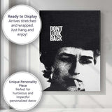 Monochrome Grainy Portrait Minimalist French New Wave Style Canvas Wall Art Print Decor Picture Ready to Hang