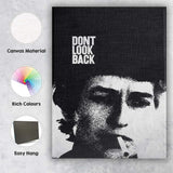 Monochrome Grainy Portrait Minimalist French New Wave Style Canvas Wall Art Print Decor Picture Ready to Hang