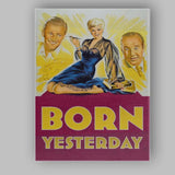 Born Yesterday Classic Hollywood Glamour Illustration Elegant Blonde Actress Retro Artwork Canvas Wall Art Print Decor Picture Ready to Hang