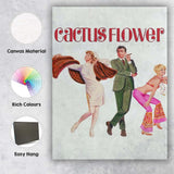 Elegant Mod Fashion Illustration White Background Retro Style Canvas Wall Art Print Decor Picture Ready to Hang