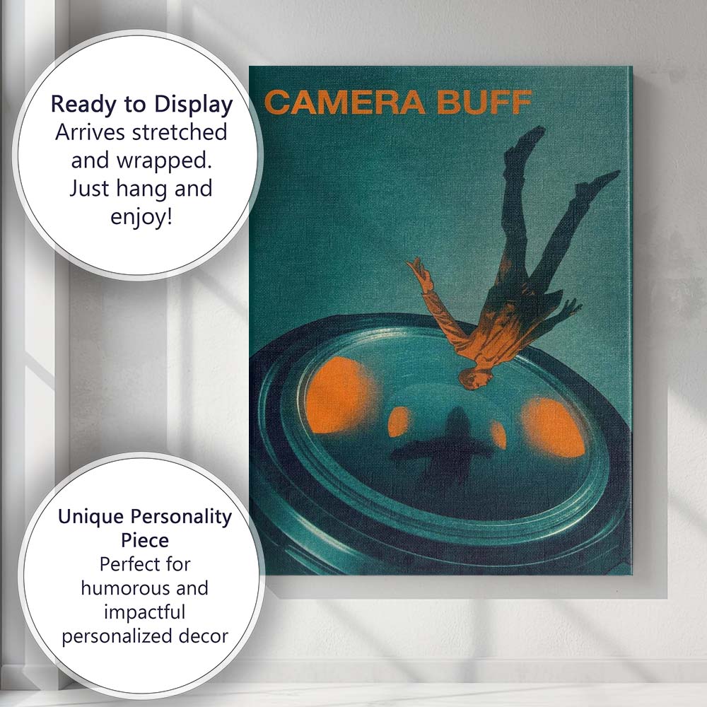 Abstract Camera Lens Surreal Cinematic Concept Art Canvas Wall Art Print Decor Picture Ready to Hang