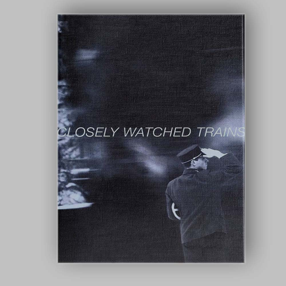 Monochrome Motion Blur Railway Worker Closely Watched Trains Cinematic Canvas Wall Art Print Decor Picture Ready to Hang