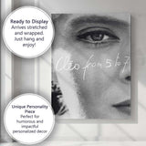 Black and White Close Up Eye Portrait Artistic Photography Canvas Wall Art Print Decor Picture Ready to Hang