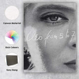 Black and White Close Up Eye Portrait Artistic Photography Canvas Wall Art Print Decor Picture Ready to Hang