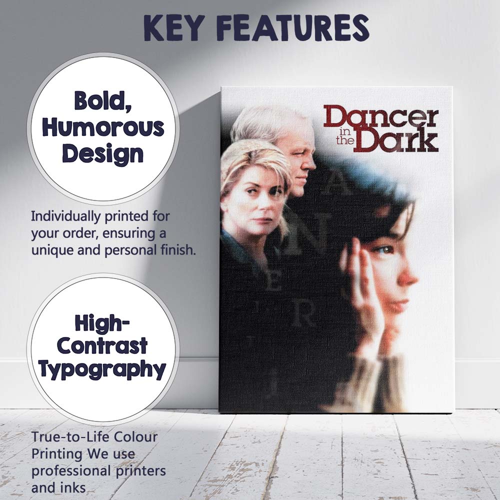 Elegant Dramatic Character Portrait Dancer in the Dark Cinematic Artwork Canvas Wall Art Print Decor Picture Ready to Hang
