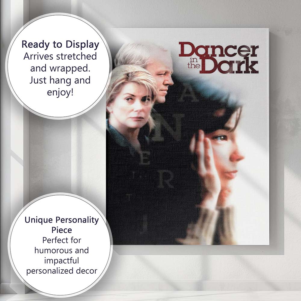 Elegant Dramatic Character Portrait Dancer in the Dark Cinematic Artwork Canvas Wall Art Print Decor Picture Ready to Hang