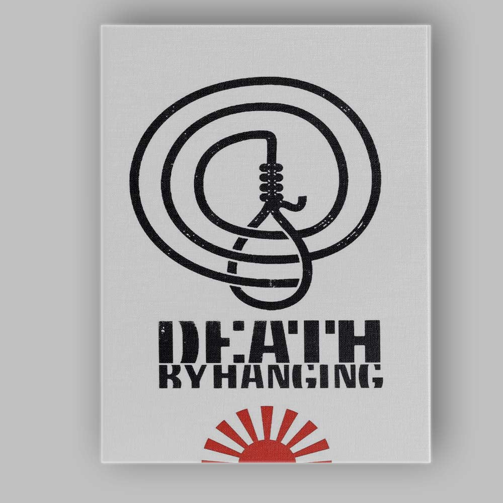 Minimalist Death by Hanging Rope Symbol Graphic Monochrome Poster Canvas Wall Art Print Decor Picture Ready to Hang
