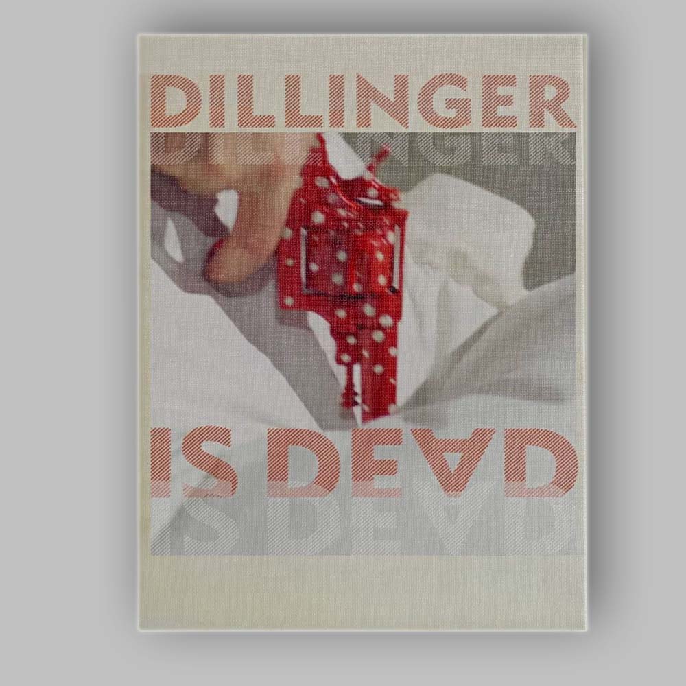 Modern Typography Red Polka Dot Revolver Minimalist Crime Poster Canvas Wall Art Print Decor Picture Ready to Hang