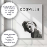 Minimalist Black and White Portrait Woman Nordic Monochrome Cinematic Canvas Wall Art Print Decor Picture Ready to Hang