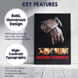 Moody Crime Thriller Tattooed Hands Dark Cinematic Canvas Wall Art Print Decor Picture Ready to Hang