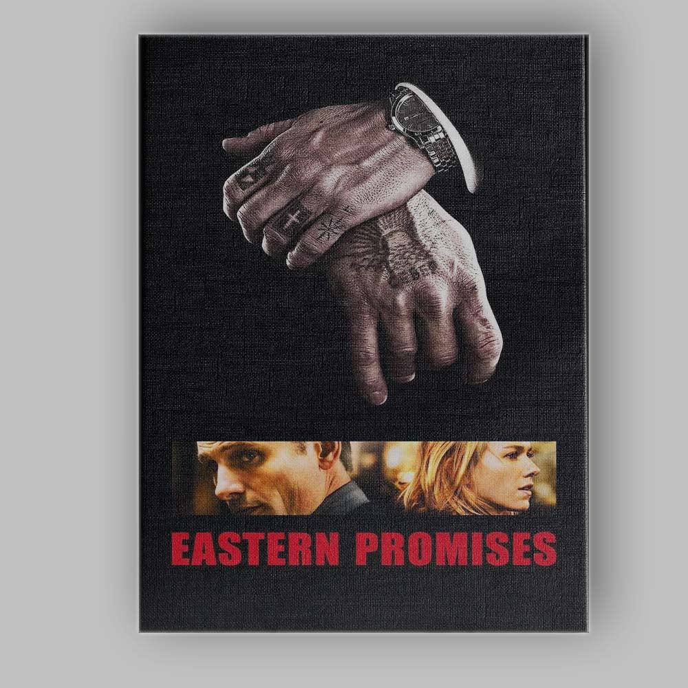 Moody Crime Thriller Tattooed Hands Dark Cinematic Canvas Wall Art Print Decor Picture Ready to Hang