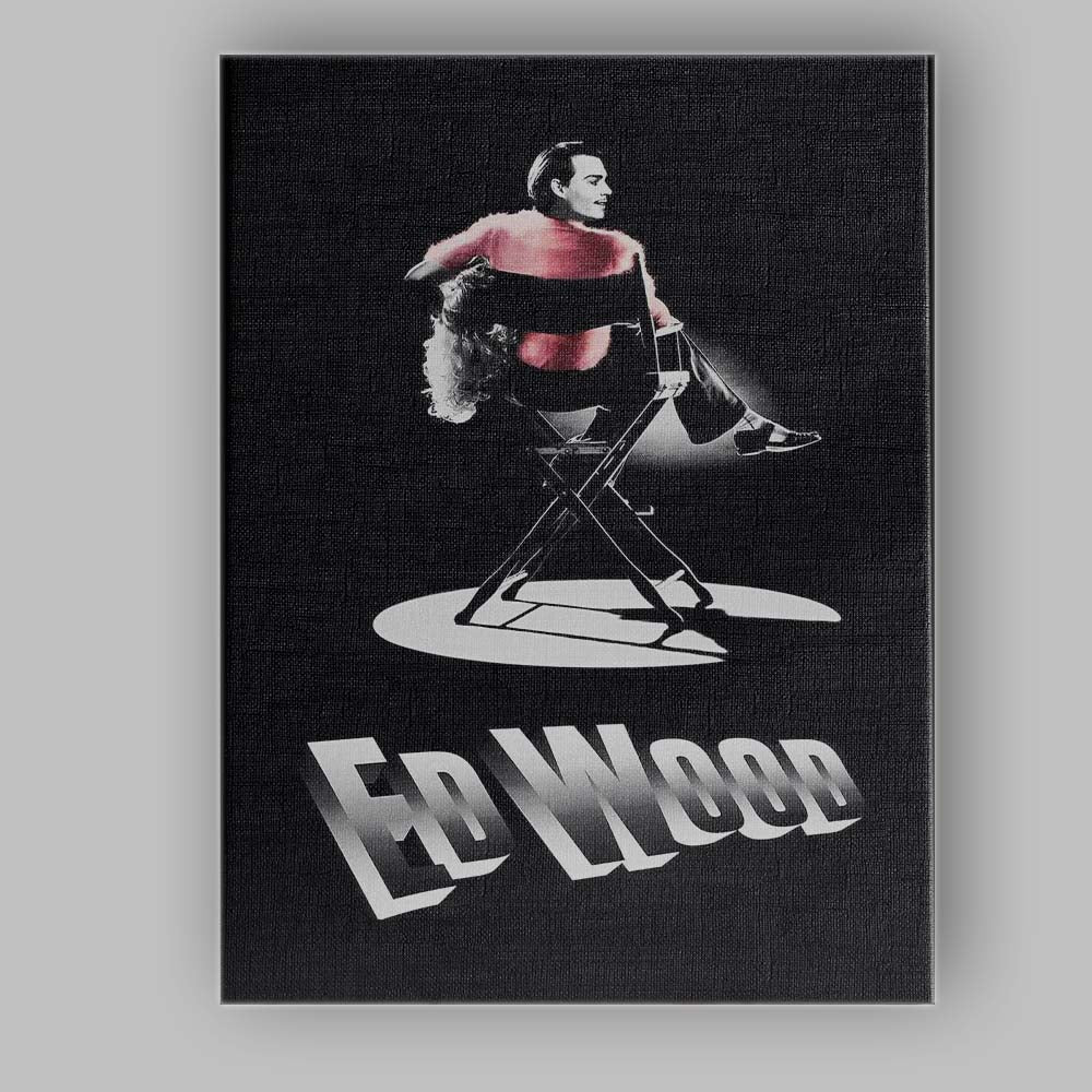 Classic Hollywood Director Chair Spotlight Monochrome Glamour Portrait Canvas Wall Art Print Decor Picture Ready to Hang
