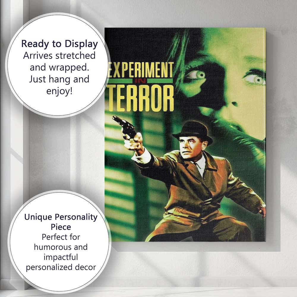 Retro Crime Thriller Detective Green Noir Cinema Poster Canvas Wall Art Print Decor Picture Ready to Hang