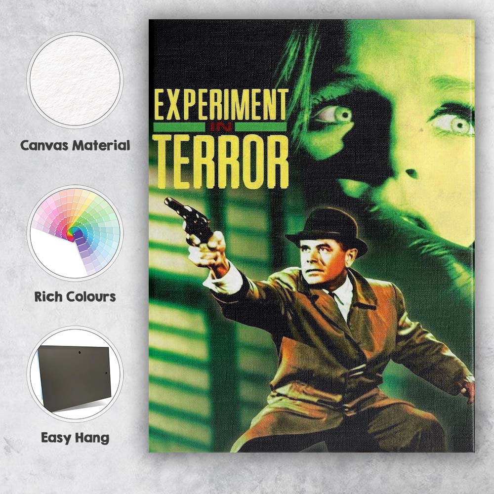 Retro Crime Thriller Detective Green Noir Cinema Poster Canvas Wall Art Print Decor Picture Ready to Hang