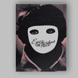 Surreal Masked Face Gothic Horror Monochrome Pink Tint Artwork Canvas Wall Art Print Decor Picture Ready to Hang