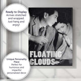 Black And White Romantic Couple Classic Cinema Photography Canvas Wall Art Print Decor Picture Ready to Hang