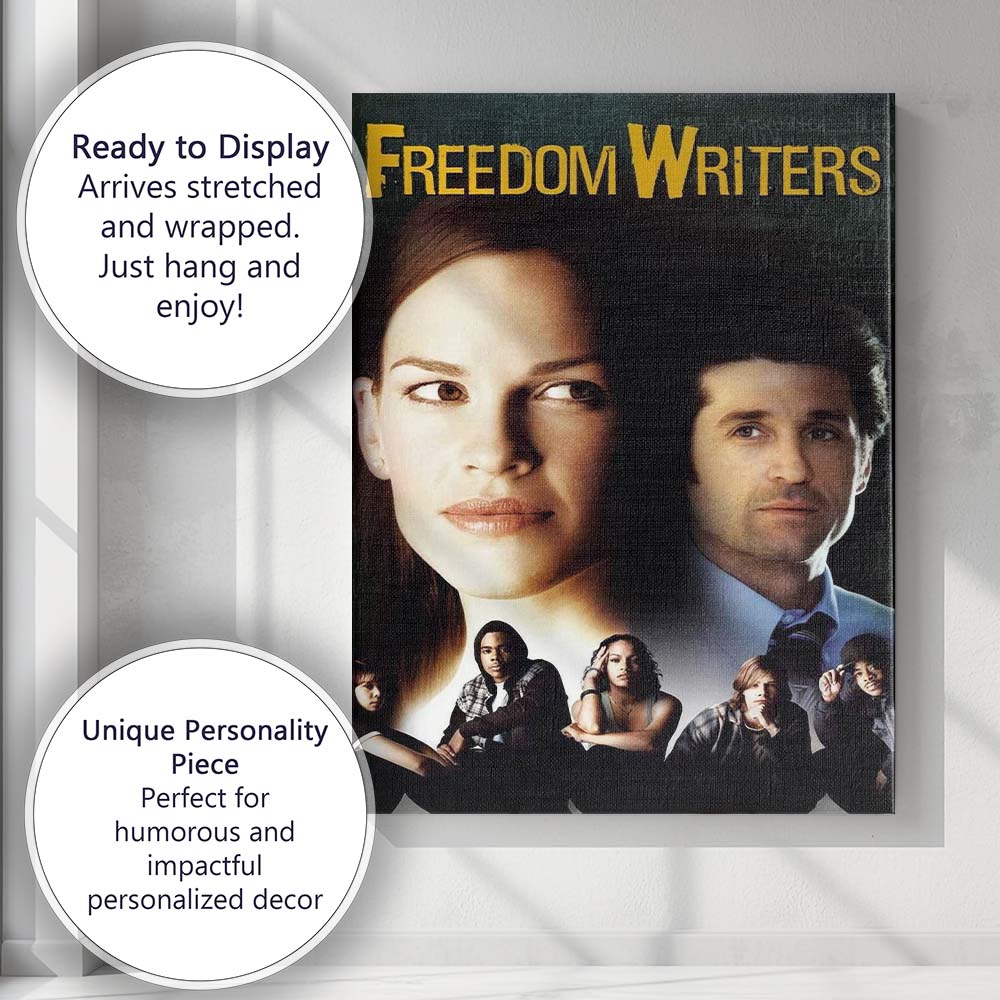 Freedom Writers Inspirational Education Drama Classroom Chalkboard Portrait Canvas Wall Art Print Decor Picture Ready to Hang