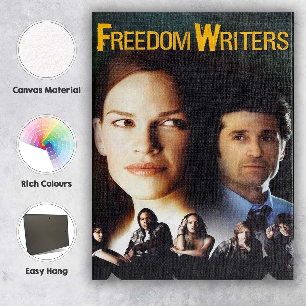 Freedom Writers Inspirational Education Drama Classroom Chalkboard Portrait Canvas Wall Art Print Decor Picture Ready to Hang