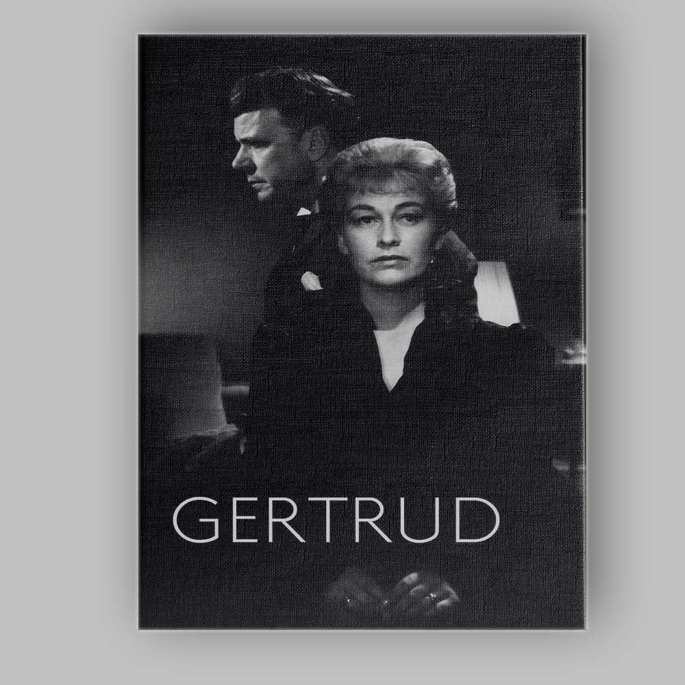 Classic Black And White Scandinavian Drama Film Portrait Canvas Wall Art Print Decor Picture Ready to Hang