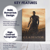 Epic Roman Gladiator Warrior Arena Cinematic Portrait Canvas Wall Art Print Decor Picture Ready to Hang