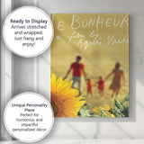 Soft Focus Sunflower Family Countryside French Cinema Inspired Artwork Canvas Wall Art Print Decor Picture Ready to Hang