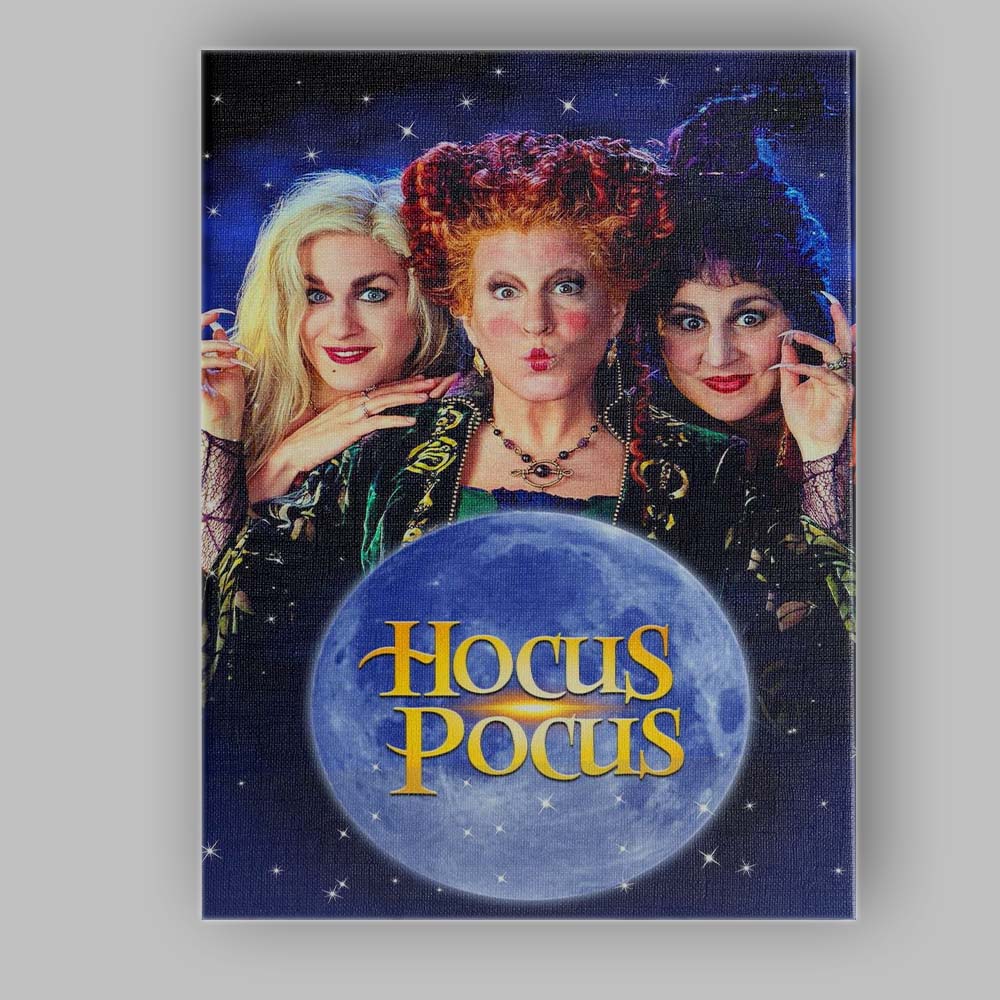 Enchanting Witch Sisters Moonlit Halloween Fantasy Artwork Canvas Wall Art Print Decor Picture Ready to Hang