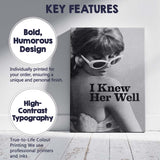 Black And White Retro Fashion Portrait Chic Sunglasses Photography Canvas Wall Art Print Decor Picture Ready to Hang