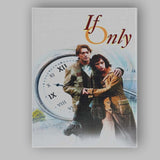 Romantic Time Travel Couple Large Clock Dreamy Drama Canvas Wall Art Print Decor Picture Ready to Hang
