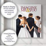 Elegant Romantic Love Triangle Wedding Drama Artwork Canvas Wall Art Print Decor Picture Ready to Hang