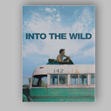 Sky Blue Wilderness Travel Adventure Bus Landscape Photography Canvas Wall Art Print Decor Picture Ready to Hang