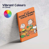 Orange Autumn Pumpkin Patch Cartoon Character Family Artwork Canvas Wall Art Print Decor Picture Ready to Hang