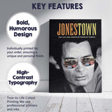 Monochrome Cult Documentary Style Portrait Reflective Sunglasses Graphic Canvas Wall Art Print Decor Picture Ready to Hang