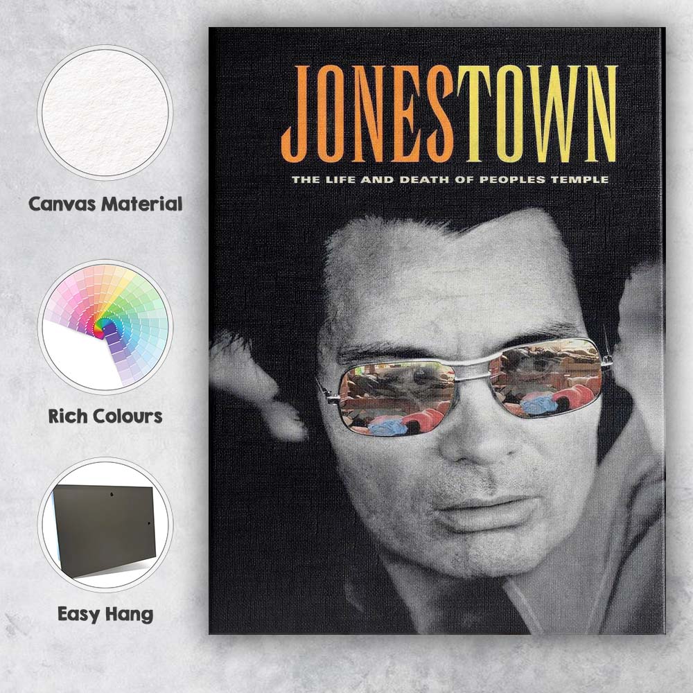 Monochrome Cult Documentary Style Portrait Reflective Sunglasses Graphic Canvas Wall Art Print Decor Picture Ready to Hang