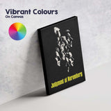 Monochrome Courtroom Drama Profile Silhouette Minimalist Portrait Canvas Wall Art Print Decor Picture Ready to Hang