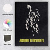 Monochrome Courtroom Drama Profile Silhouette Minimalist Portrait Canvas Wall Art Print Decor Picture Ready to Hang