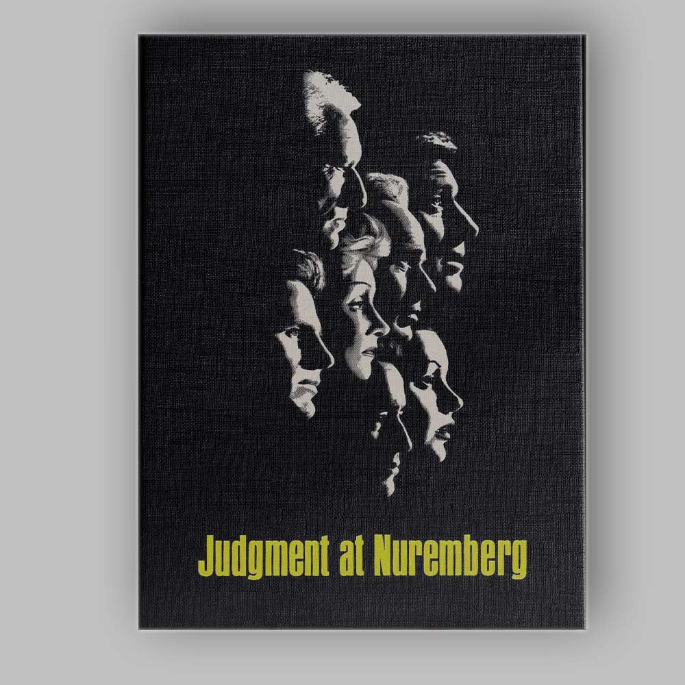 Monochrome Courtroom Drama Profile Silhouette Minimalist Portrait Canvas Wall Art Print Decor Picture Ready to Hang