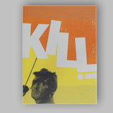 Retro Orange Yellow Thriller Film Poster Style Male Portrait Canvas Wall Art Print Decor Picture Ready to Hang